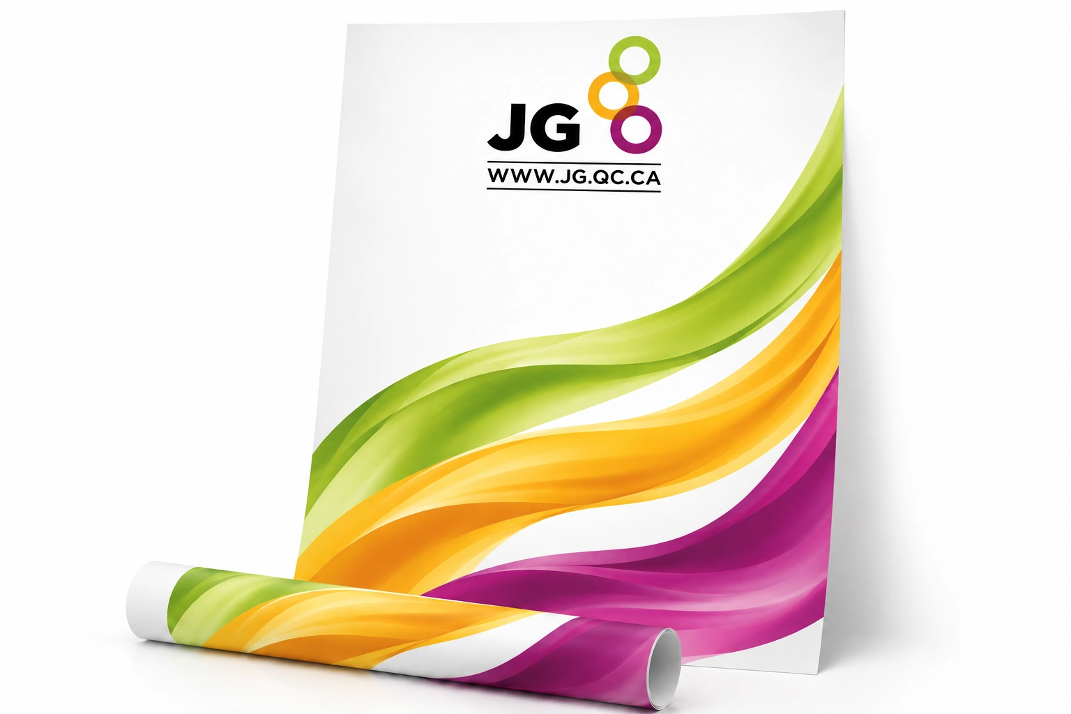 Affiche grand format imprimée par Production JG à Montréal