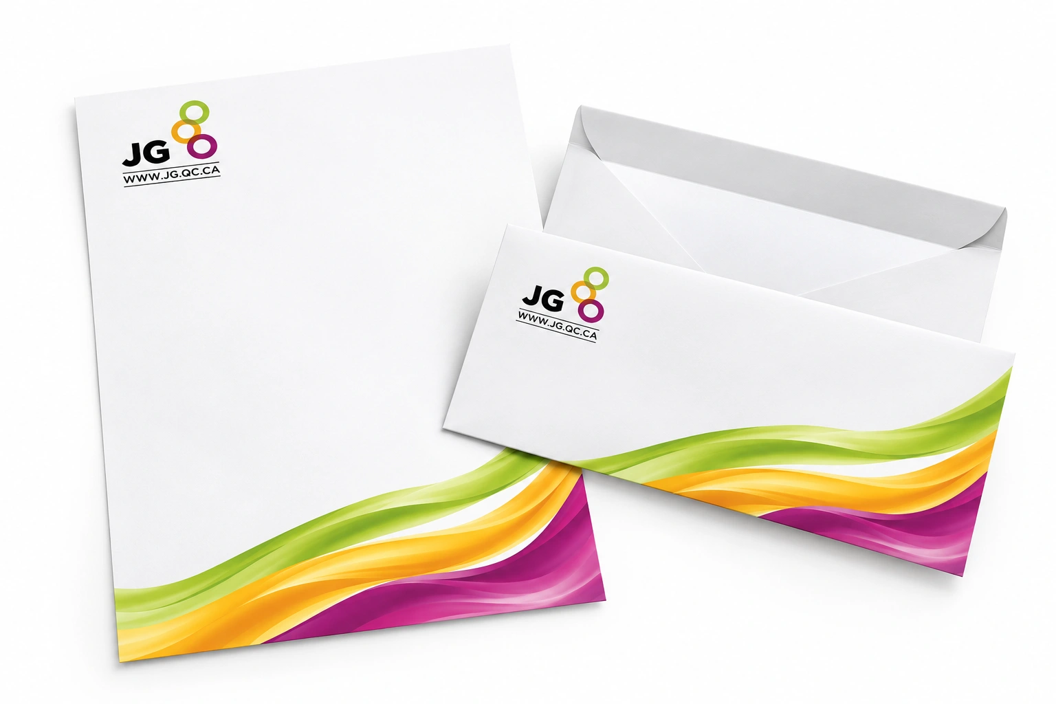 Branded letterhead and envelopes